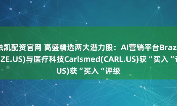 融凯配资官网 高盛精选两大潜力股:AI营销平台Braze(BRZE.US)与医疗科技Carlsmed(CARL.US)获“买入“评级