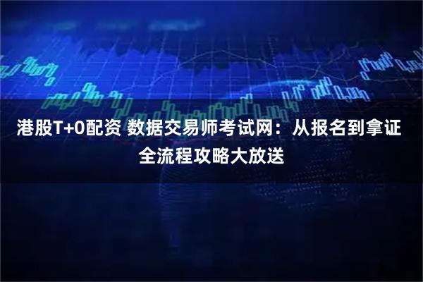 港股T+0配资 数据交易师考试网：从报名到拿证 全流程攻略大放送